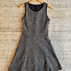 J. Crew Black and White Sleeveless Dress
